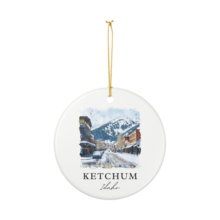 Ketchum Idaho Ornament: Unique Ketchum Souvenir, Ketchum Idaho Xmas Decor, and Authentic Ketchum Gift