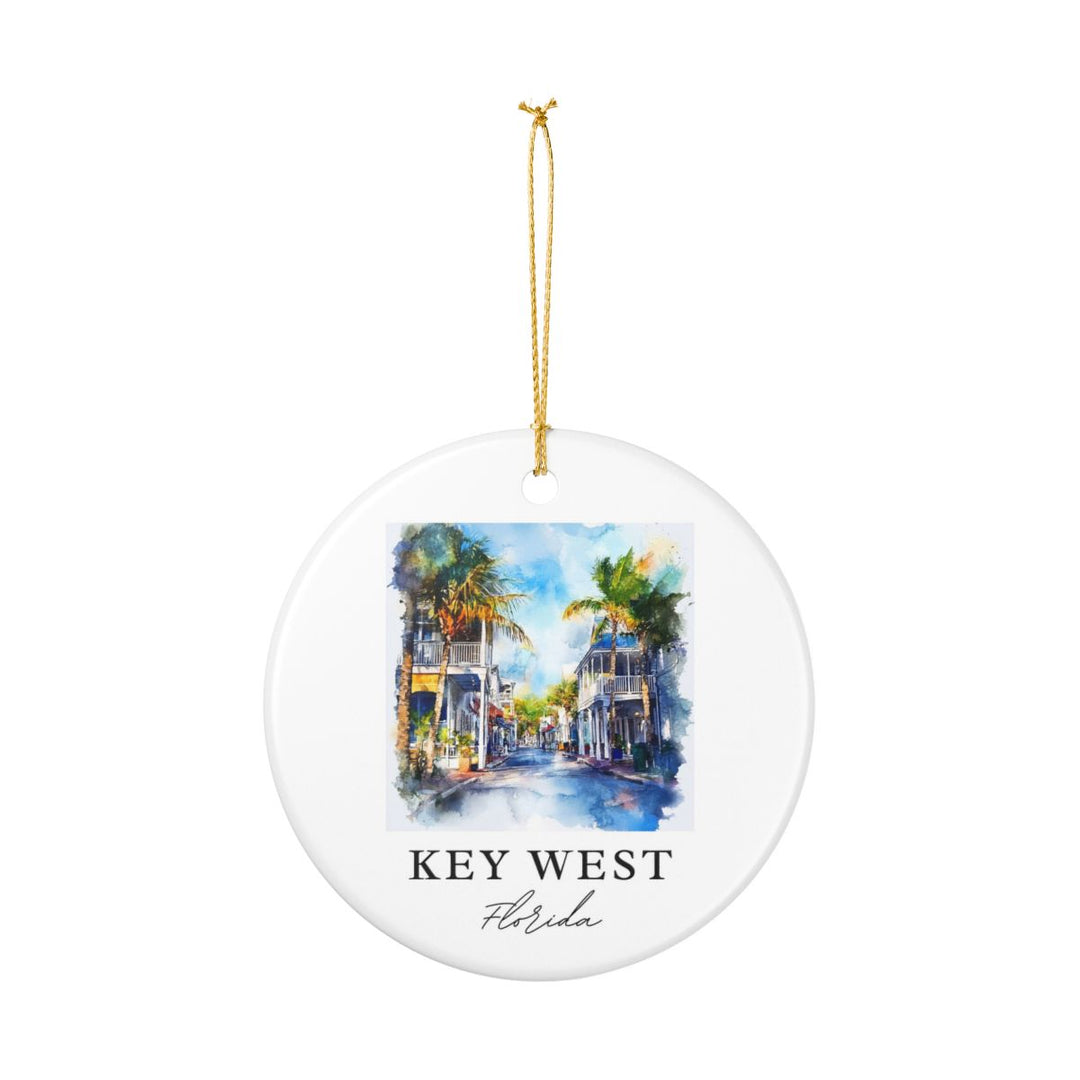 Key West Florida Ornament: Unique Key West Souvenir, Key West Florida Xmas Decor, and Authentic Key West Gift