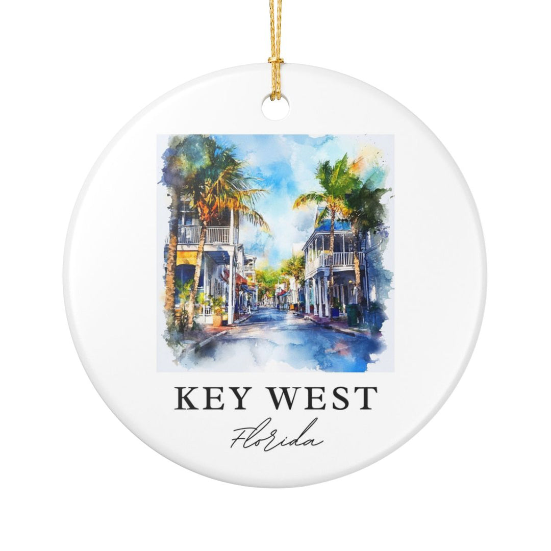 Key West Florida Ornament: Unique Key West Souvenir, Key West Florida Xmas Decor, and Authentic Key West Gift