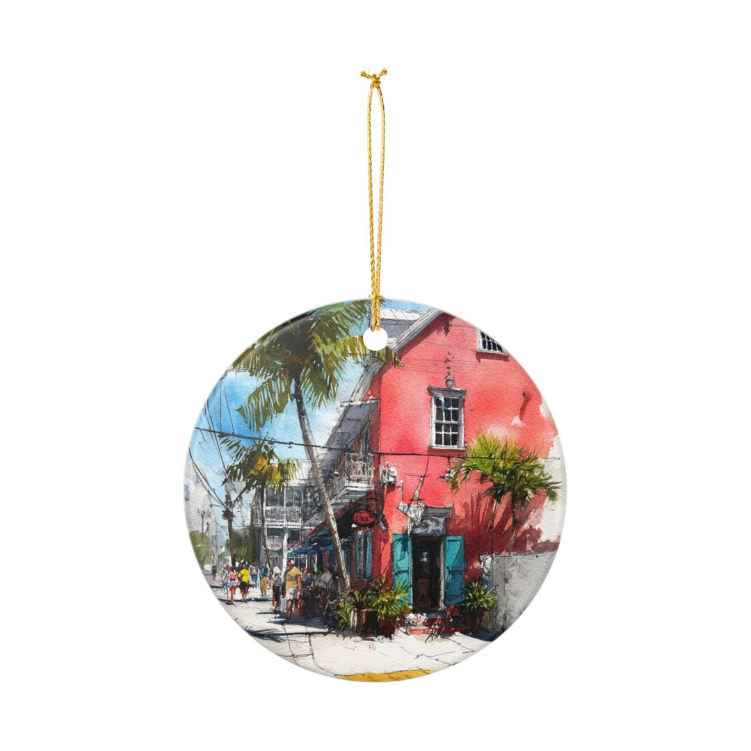 Key West Florida Ornament: Unique Key West Souvenir, Key West Florida Xmas Decor, and Authentic Key West Gift