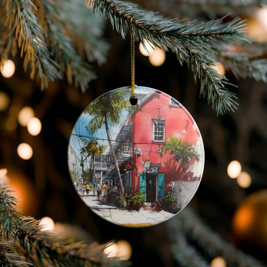 Key West Florida Ornament: Unique Key West Souvenir, Key West Florida Xmas Decor, and Authentic Key West Gift
