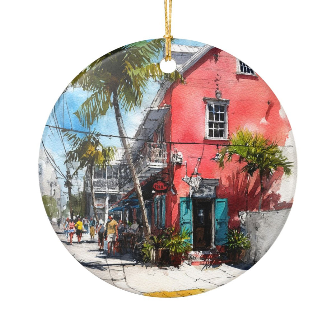 Key West Florida Ornament: Unique Key West Souvenir, Key West Florida Xmas Decor, and Authentic Key West Gift
