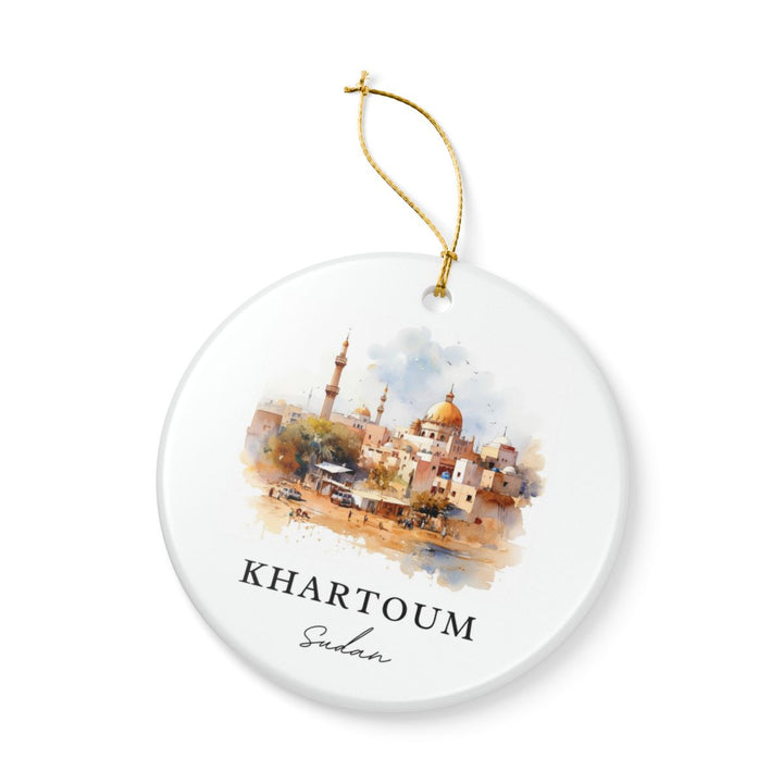 Khartoum Sudan Ornament: Unique Khartoum Sudan Souvenir, Khartoum Sudan Xmas Decor, and Authentic Khartoum Sudan Gift