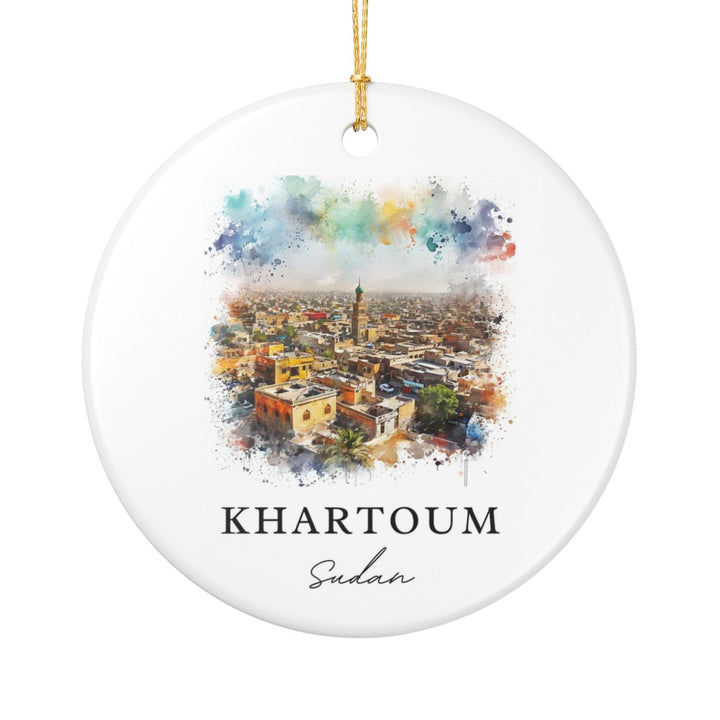 Khartoum Sudan Ornament: Unique Khartoum Sudan Souvenir, Khartoum Sudan Xmas Decor, and Authentic Khartoum Sudan Gift