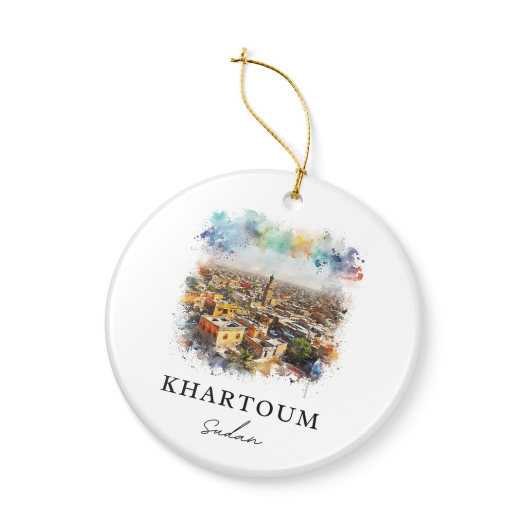 Khartoum Sudan Ornament: Unique Khartoum Sudan Souvenir, Khartoum Sudan Xmas Decor, and Authentic Khartoum Sudan Gift