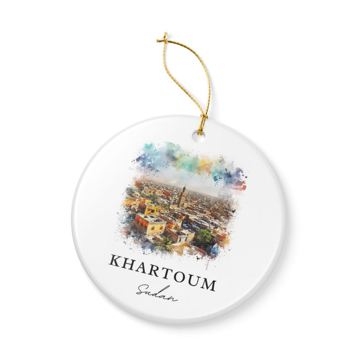 Khartoum Sudan Ornament: Unique Khartoum Sudan Souvenir, Khartoum Sudan Xmas Decor, and Authentic Khartoum Sudan Gift