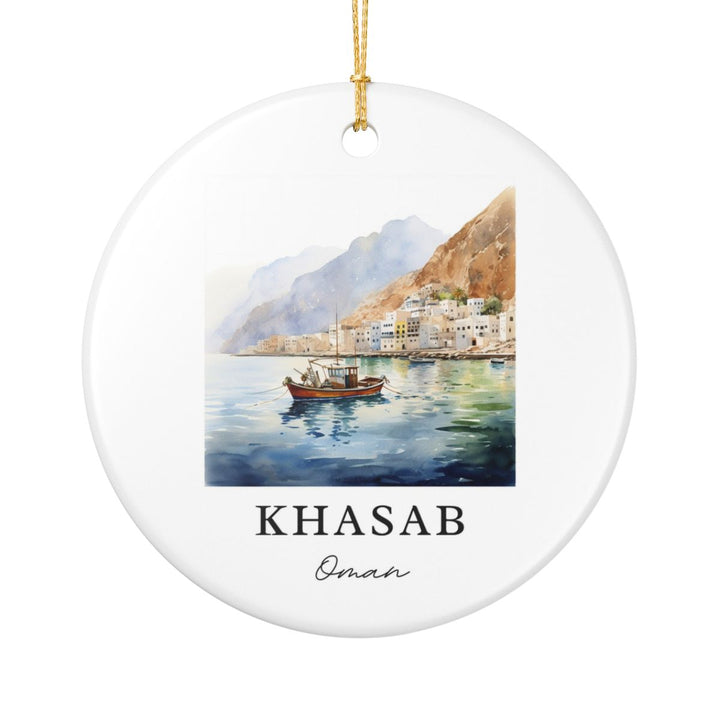 Khasab Oman Ornament: Unique Khasab Oman Souvenir, Khasab Oman Xmas Decor, and Authentic Khasab Oman Gift