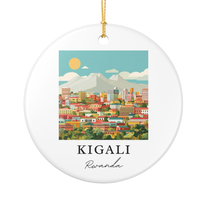 Kigali Rwanda Ornament: Unique Kigali Rwanda Souvenir, Kigali Rwanda Xmas Decor, and Authentic Kigali Rwanda Gift