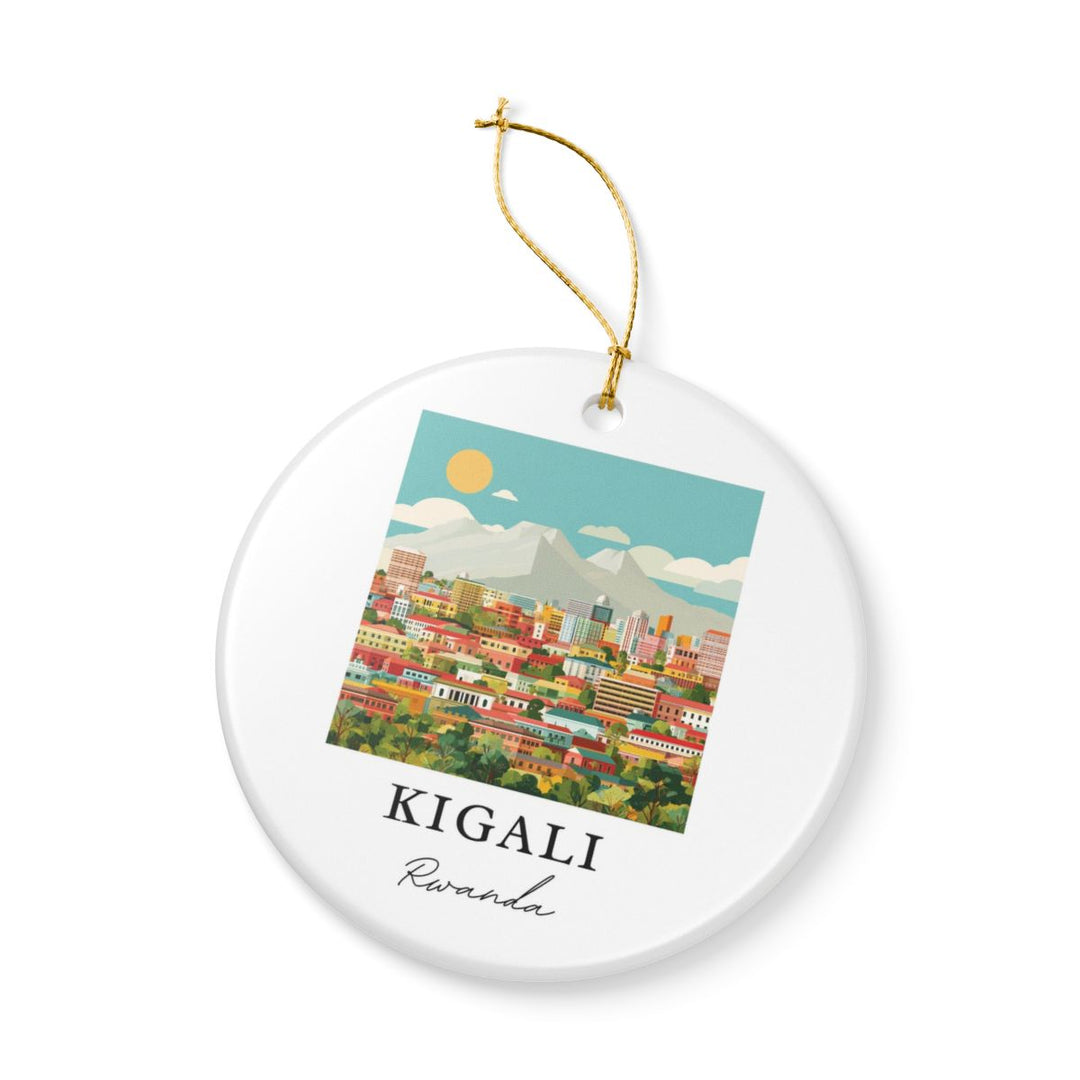 Kigali Rwanda Ornament: Unique Kigali Rwanda Souvenir, Kigali Rwanda Xmas Decor, and Authentic Kigali Rwanda Gift