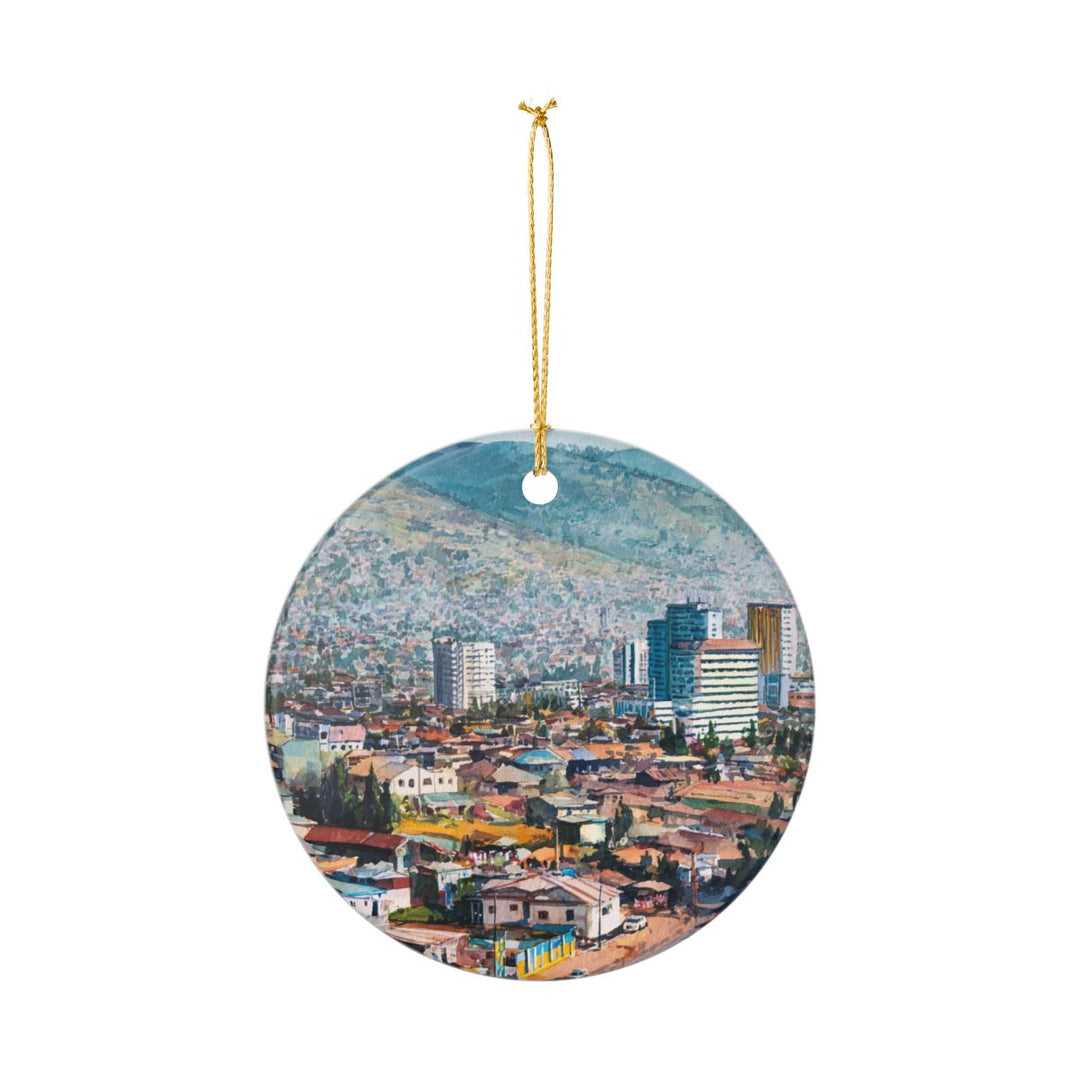 Kigali Rwanda Ornament: Unique Kigali Rwanda Souvenir, Kigali Rwanda Xmas Decor, and Authentic Kigali Rwanda Gift