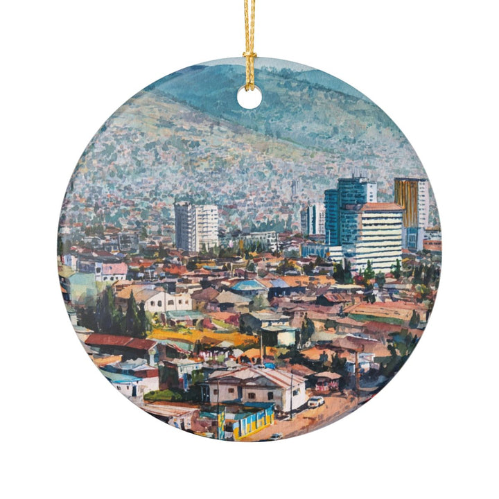 Kigali Rwanda Ornament: Unique Kigali Rwanda Souvenir, Kigali Rwanda Xmas Decor, and Authentic Kigali Rwanda Gift