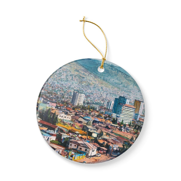 Kigali Rwanda Ornament: Unique Kigali Rwanda Souvenir, Kigali Rwanda Xmas Decor, and Authentic Kigali Rwanda Gift