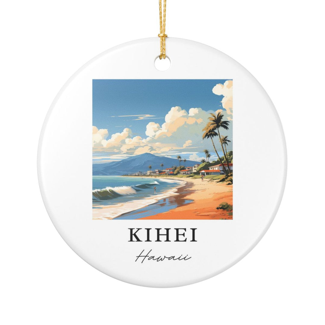 Kihei Hawaii Hawaii Ornament: Unique Kihei Souvenir, Kihei Hawaii Xmas Decor, and Authentic Kihei Gift