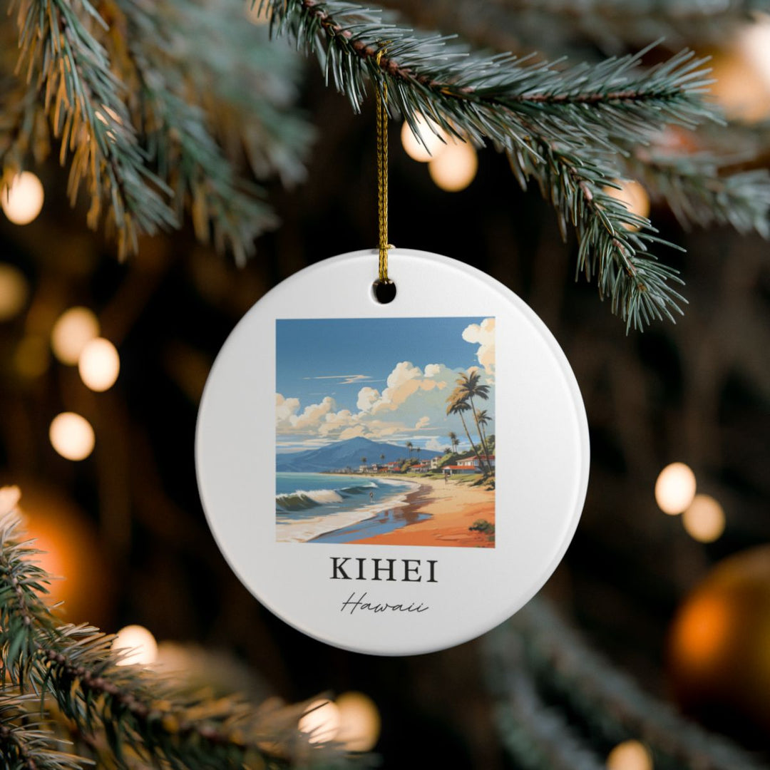 Kihei Hawaii Hawaii Ornament: Unique Kihei Souvenir, Kihei Hawaii Xmas Decor, and Authentic Kihei Gift