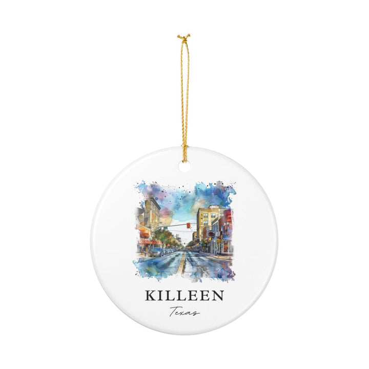 Killeen Texas Ornament: Unique Killeen Souvenir, Killeen Texas Xmas Decor, and Authentic Killeen Gift