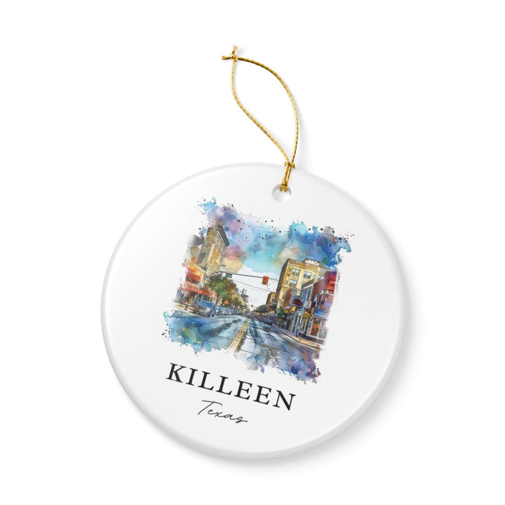 Killeen Texas Ornament: Unique Killeen Souvenir, Killeen Texas Xmas Decor, and Authentic Killeen Gift