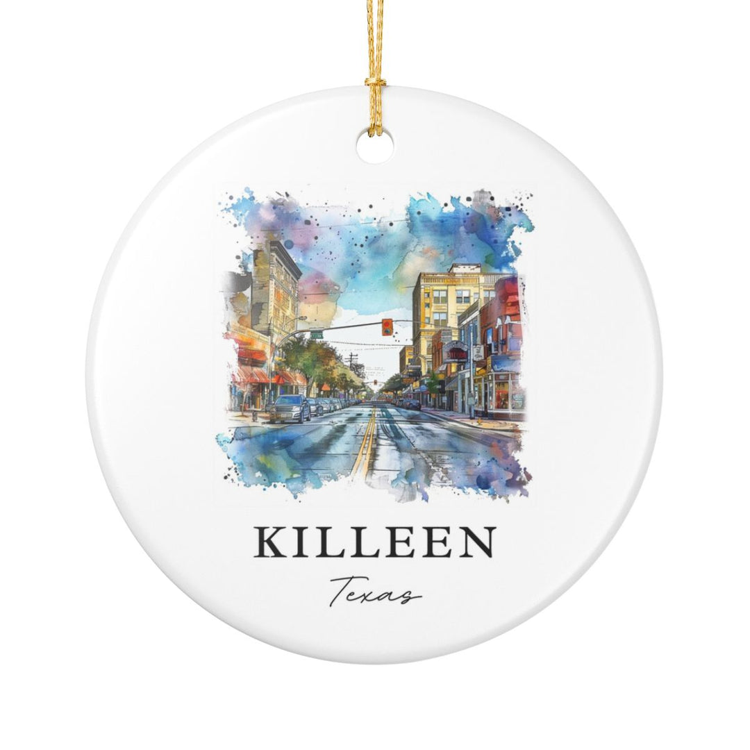 Killeen Texas Ornament: Unique Killeen Souvenir, Killeen Texas Xmas Decor, and Authentic Killeen Gift
