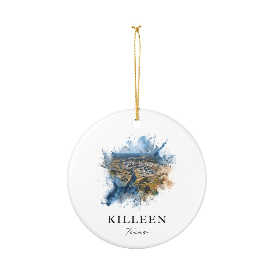 Killeen Texas Ornament: Unique Killeen Souvenir, Killeen Texas Xmas Decor, and Authentic Killeen Gift