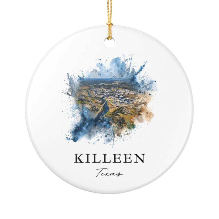 Killeen Texas Ornament: Unique Killeen Souvenir, Killeen Texas Xmas Decor, and Authentic Killeen Gift