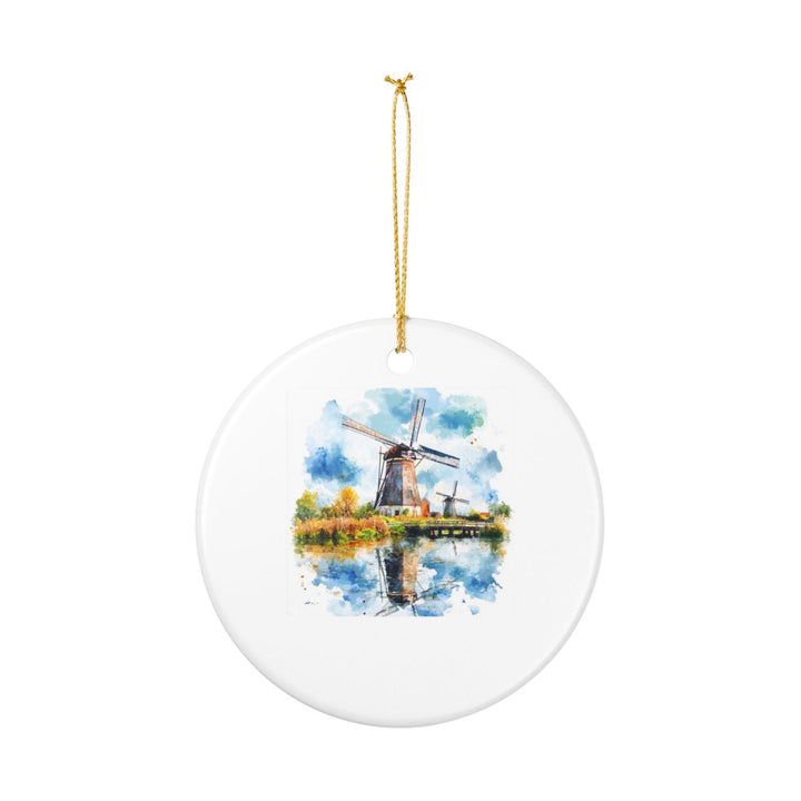 Kinderdijk Netherlands Ornament: Unique Kinderdijk Souvenir, Kinderdijk Netherlands Xmas Decor, and Authentic Kinderdijk Gift