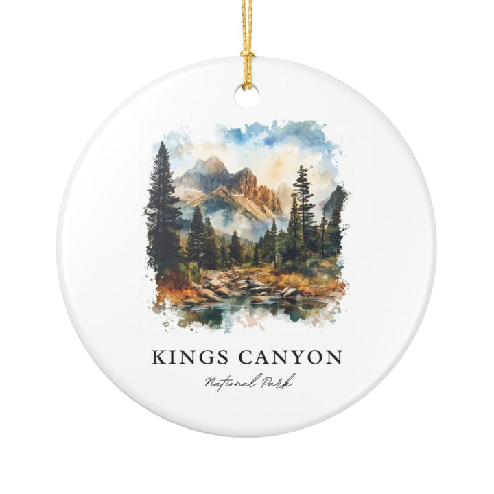 Kings Canyon CA USA Ornament: Unique Kings Canyon Souvenir, Kings Canyon California Xmas Decor, and Authentic Kings Canyon Gift