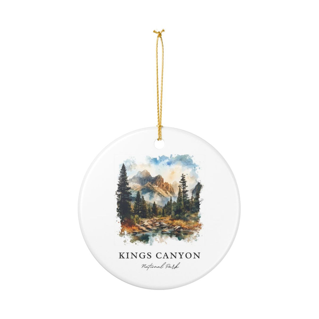 Kings Canyon CA USA Ornament: Unique Kings Canyon Souvenir, Kings Canyon California Xmas Decor, and Authentic Kings Canyon Gift