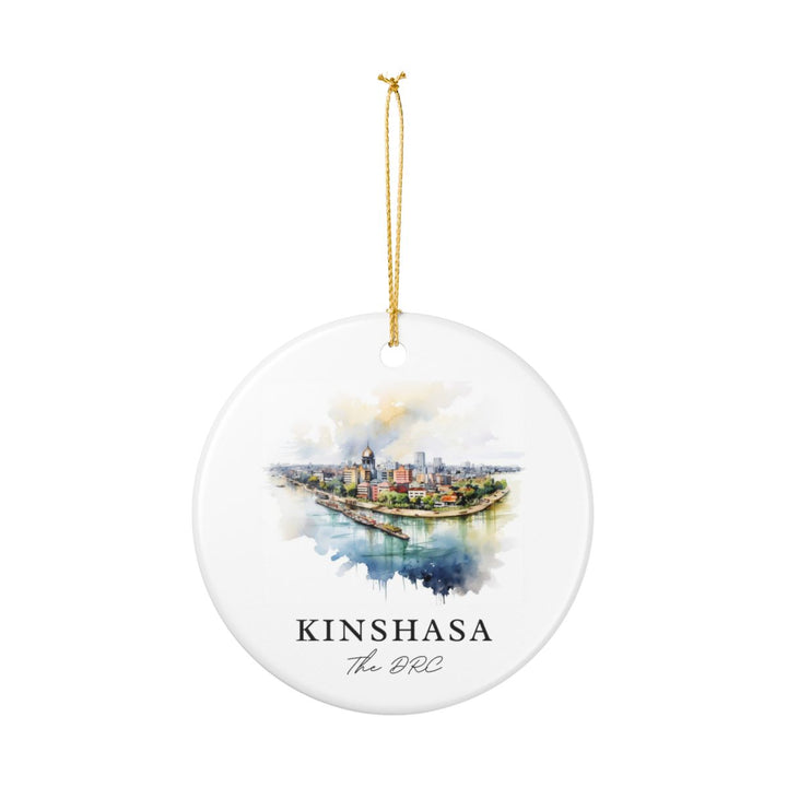 Kinshasa Democratic Republic of the Congo Ornament: Unique Kinshasa Democratic Republic of the Congo Souvenir, Kinshasa Democratic Republic of the Congo Xmas Decor, and Authentic Kinshasa Democratic Republic of the Congo Gift