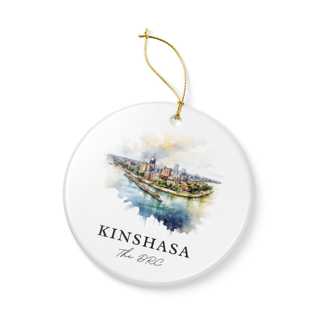 Kinshasa Democratic Republic of the Congo Ornament: Unique Kinshasa Democratic Republic of the Congo Souvenir, Kinshasa Democratic Republic of the Congo Xmas Decor, and Authentic Kinshasa Democratic Republic of the Congo Gift