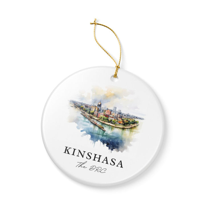 Kinshasa Democratic Republic of the Congo Ornament: Unique Kinshasa Democratic Republic of the Congo Souvenir, Kinshasa Democratic Republic of the Congo Xmas Decor, and Authentic Kinshasa Democratic Republic of the Congo Gift