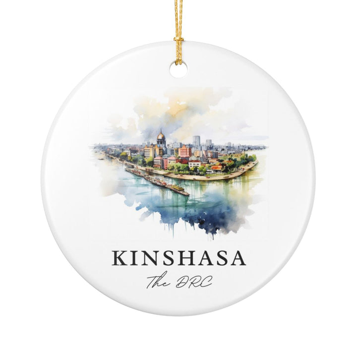 Kinshasa Democratic Republic of the Congo Ornament: Unique Kinshasa Democratic Republic of the Congo Souvenir, Kinshasa Democratic Republic of the Congo Xmas Decor, and Authentic Kinshasa Democratic Republic of the Congo Gift