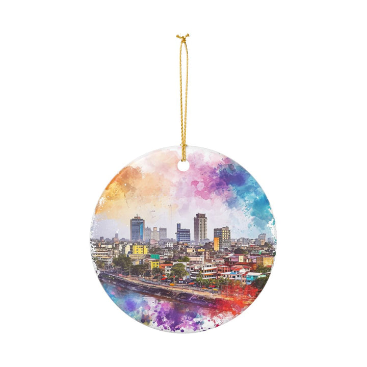 Kinshasa Ornament: Unique Kinshasa Souvenir, Kinshasa Xmas Decor, and Authentic Kinshasa Gift