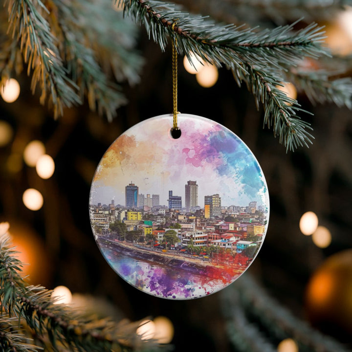 Kinshasa Ornament: Unique Kinshasa Souvenir, Kinshasa Xmas Decor, and Authentic Kinshasa Gift