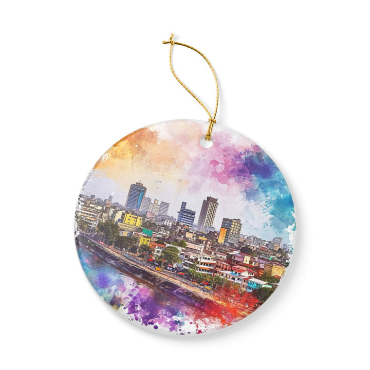 Kinshasa Ornament: Unique Kinshasa Souvenir, Kinshasa Xmas Decor, and Authentic Kinshasa Gift