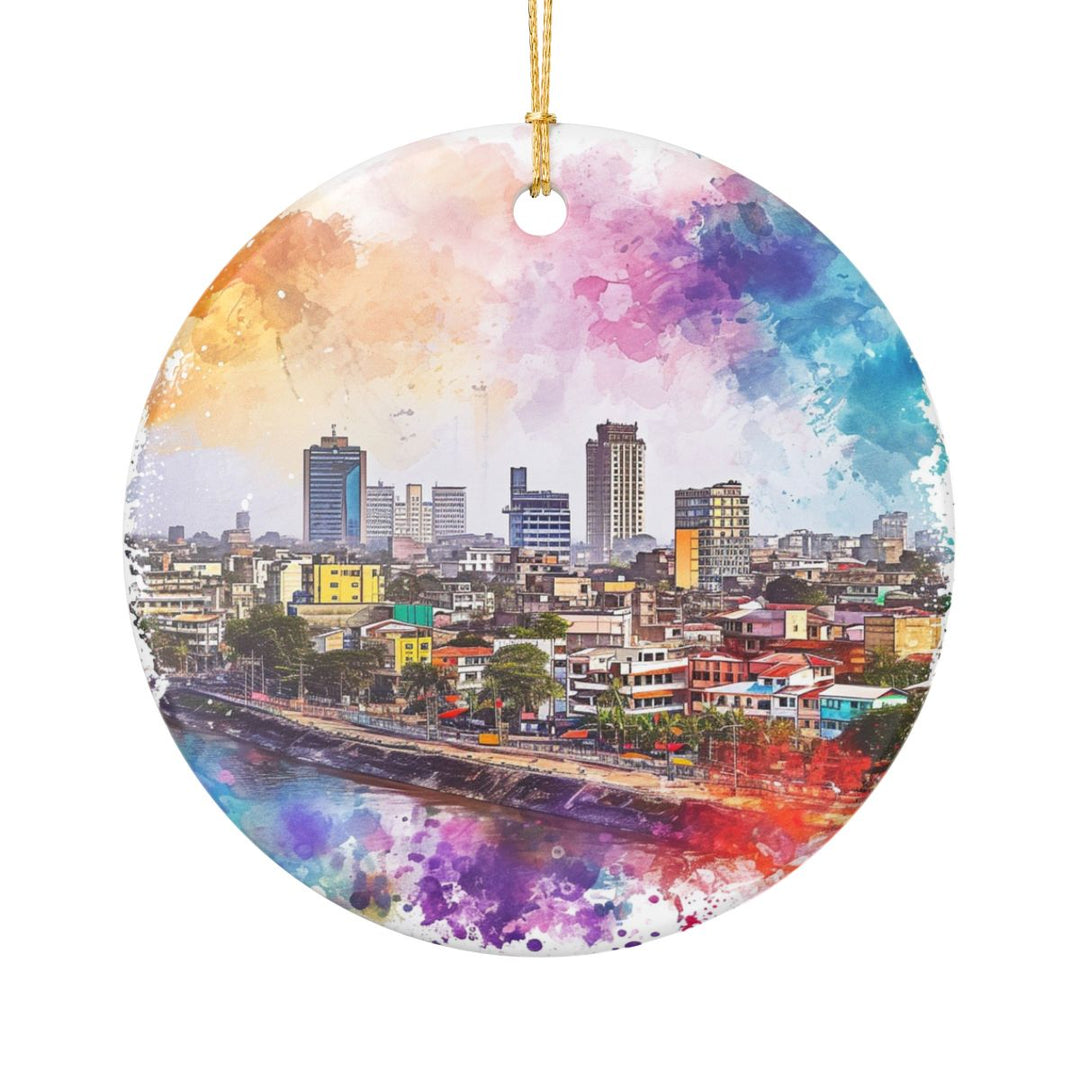 Kinshasa Ornament: Unique Kinshasa Souvenir, Kinshasa Xmas Decor, and Authentic Kinshasa Gift