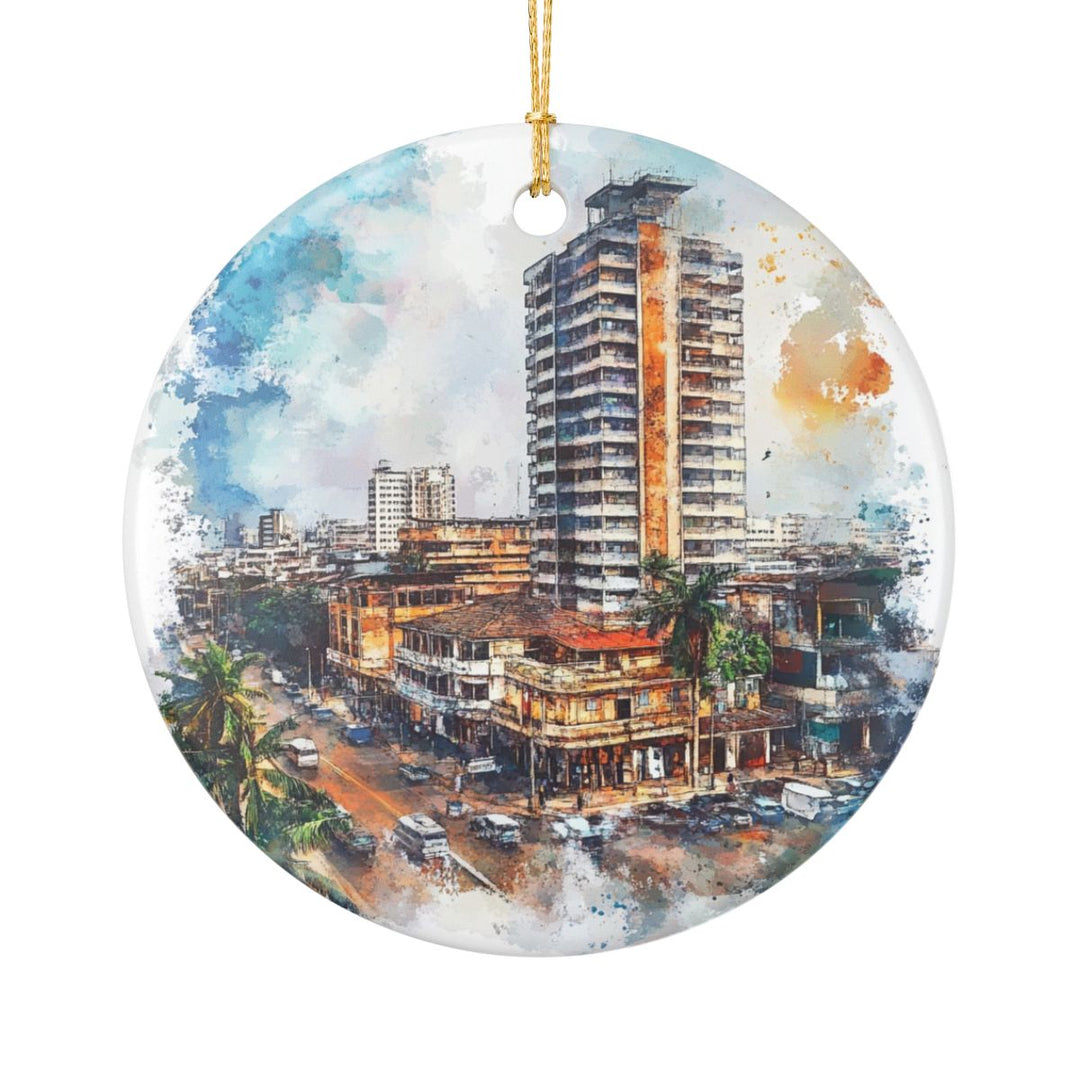 Kinshasa Ornament: Unique Kinshasa Souvenir, Kinshasa Xmas Decor, and Authentic Kinshasa Gift