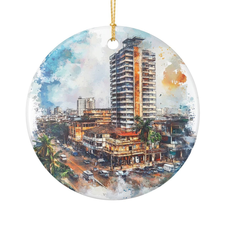 Kinshasa Ornament: Unique Kinshasa Souvenir, Kinshasa Xmas Decor, and Authentic Kinshasa Gift