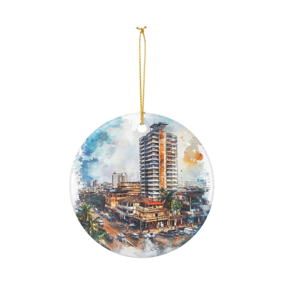 Kinshasa Ornament: Unique Kinshasa Souvenir, Kinshasa Xmas Decor, and Authentic Kinshasa Gift