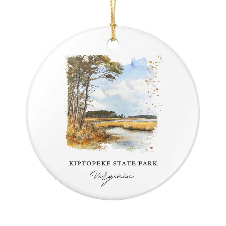 Kiptopeke State Park Virginia Ornament: Unique Kiptopeke State Park Souvenir, Kiptopeke State Park Virginia Xmas Decor, and Authentic Kiptopeke State Park Gift