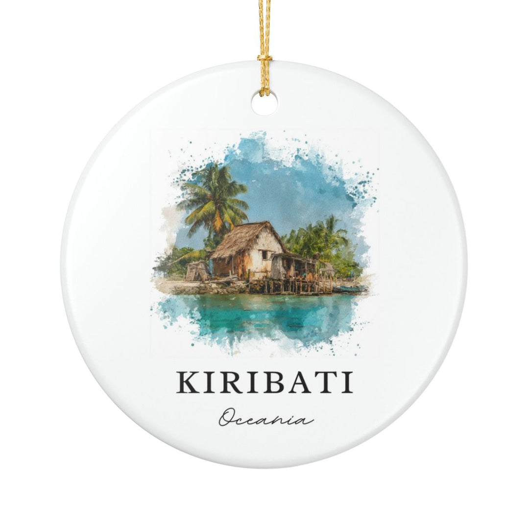 Kiribati Ornament: Unique Kiribati Souvenir, Kiribati Xmas Decor, and Authentic Kiribati Gift