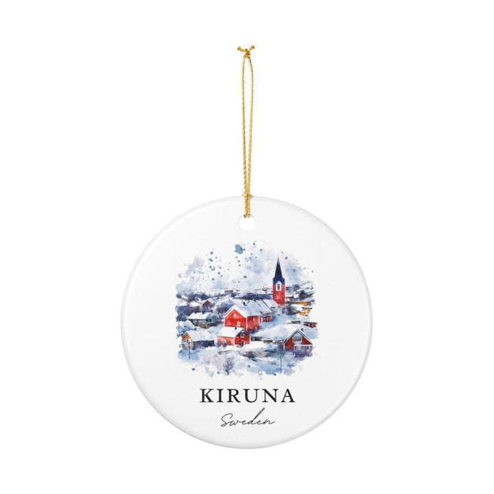 Kiruna Sweden Ornament: Unique Kiruna Souvenir, Kiruna Sweden Xmas Decor, and Authentic Kiruna Gift