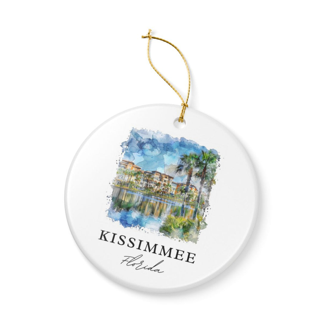 Kissimmee Florida Ornament: Unique Kissimmee Souvenir, Kissimmee Florida Xmas Decor, and Authentic Kissimmee Gift