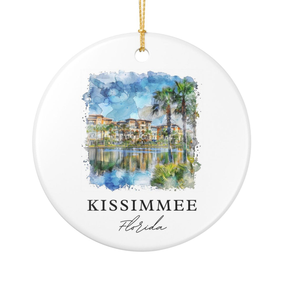 Kissimmee Florida Ornament: Unique Kissimmee Souvenir, Kissimmee Florida Xmas Decor, and Authentic Kissimmee Gift