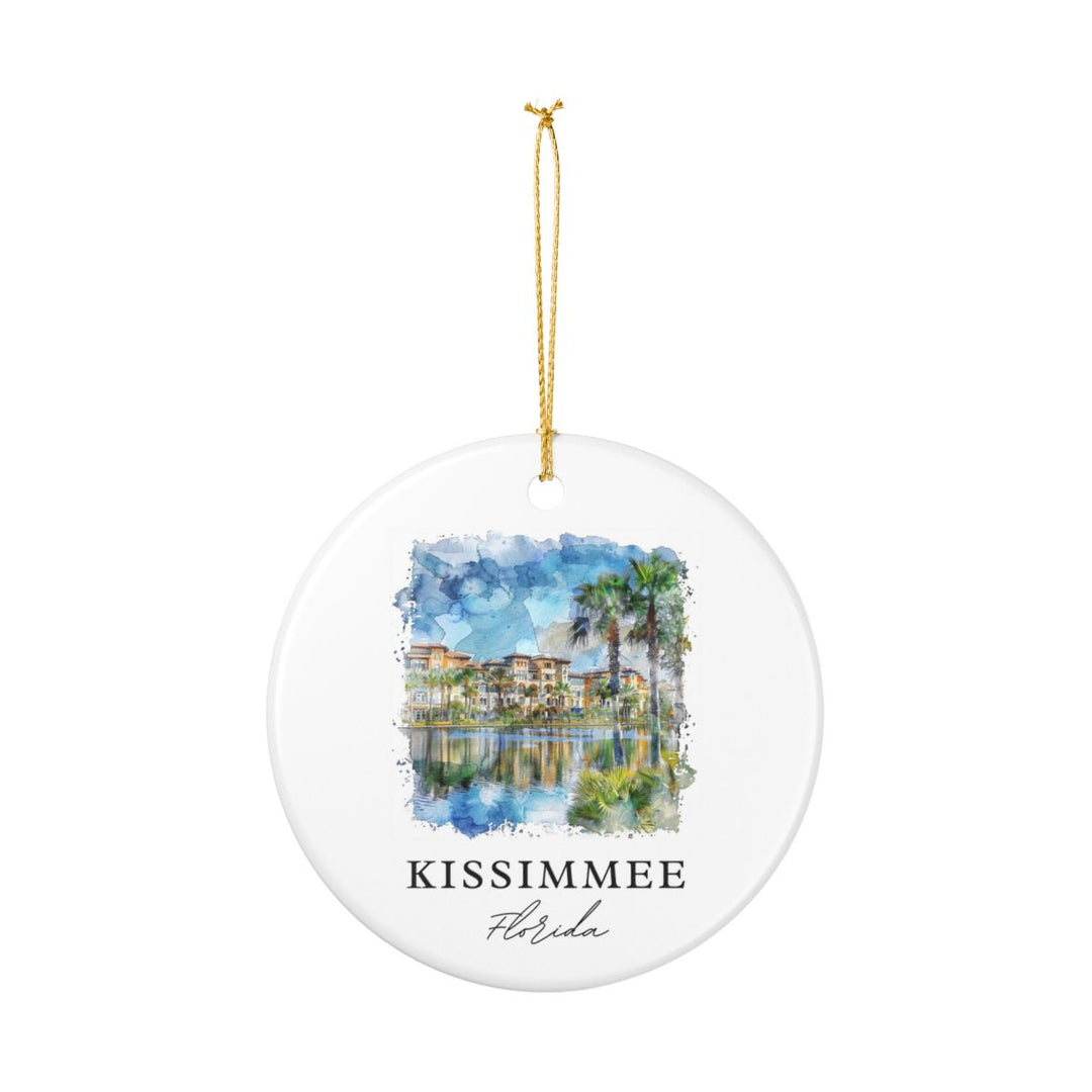 Kissimmee Florida Ornament: Unique Kissimmee Souvenir, Kissimmee Florida Xmas Decor, and Authentic Kissimmee Gift