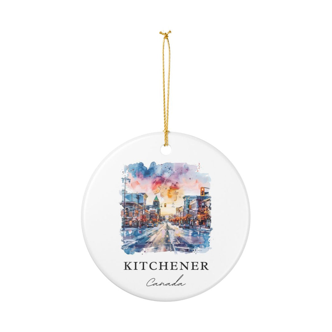 Kitchener Canada Ornament: Unique Kitchener Souvenir, Kitchener Canada Xmas Decor, and Authentic Kitchener Gift