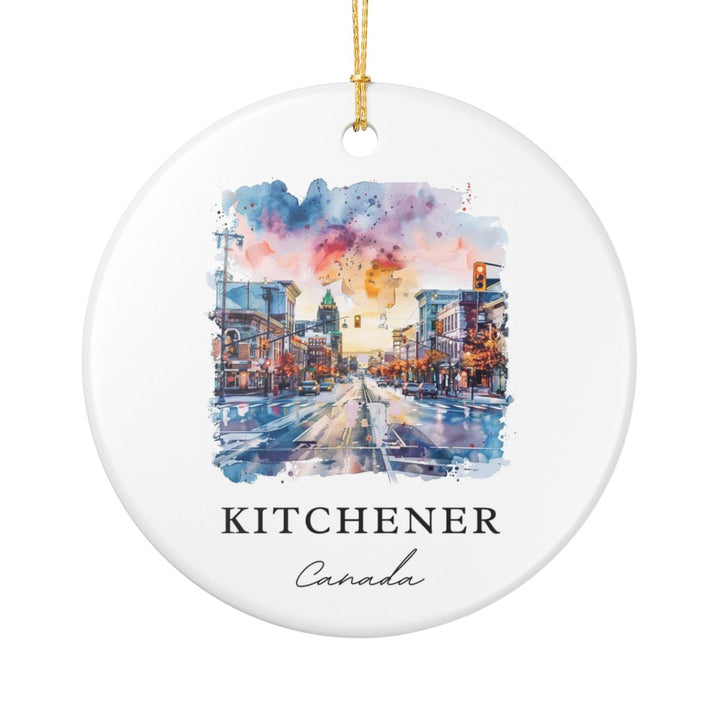 Kitchener Canada Ornament: Unique Kitchener Souvenir, Kitchener Canada Xmas Decor, and Authentic Kitchener Gift