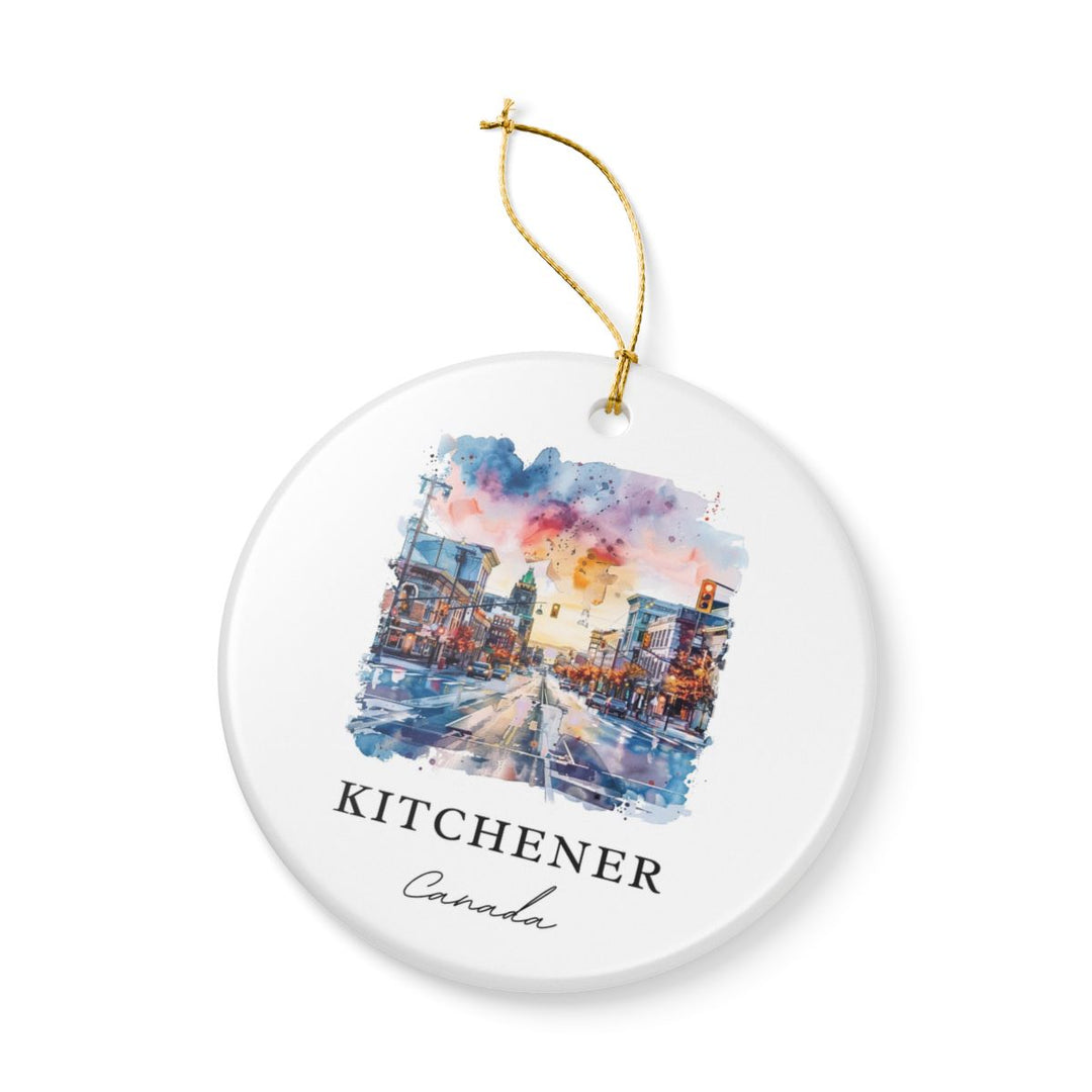 Kitchener Canada Ornament: Unique Kitchener Souvenir, Kitchener Canada Xmas Decor, and Authentic Kitchener Gift