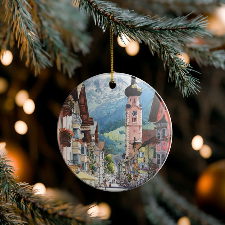 Kitzbuhel Ornament: Unique Kitzbuhel Souvenir, Kitzbuhel Xmas Decor, and Authentic Kitzbuhel Gift