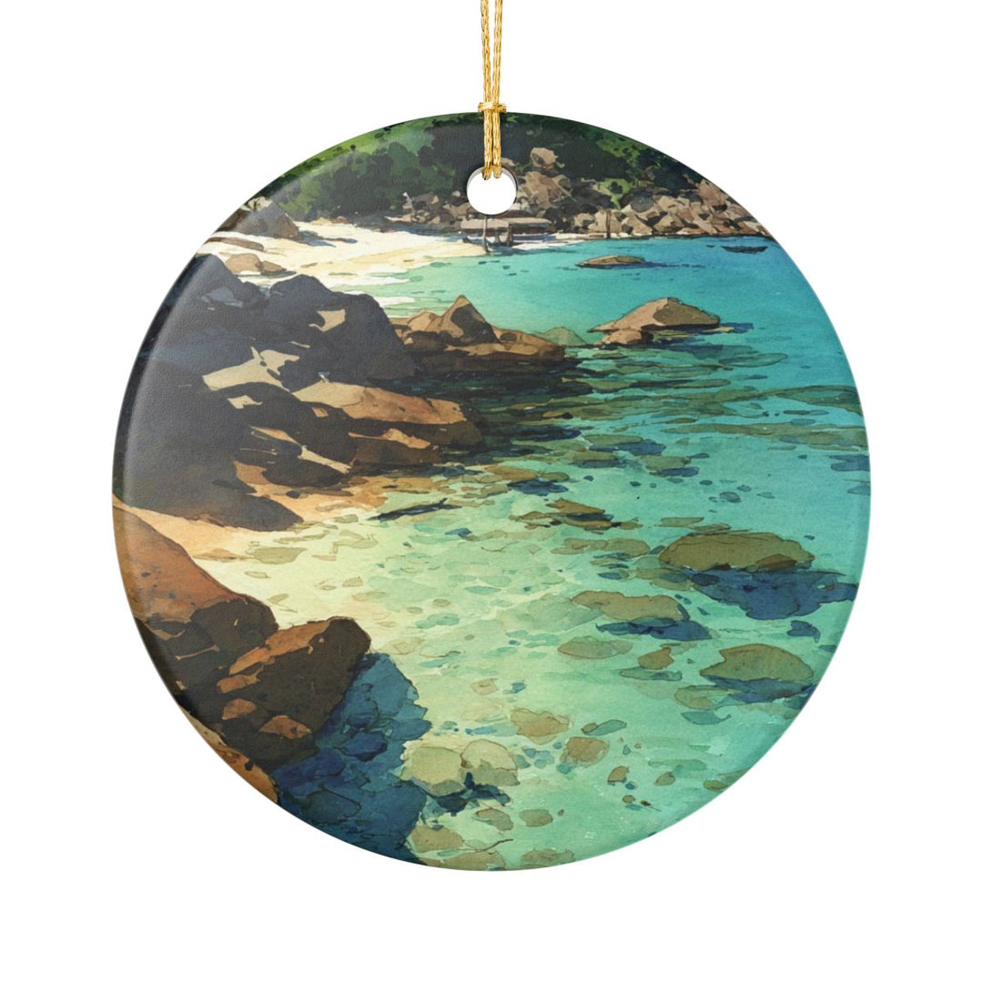 Ko Pha Ngan Thailand Ornament: Unique Ko Pha Ngan Souvenir, Ko Pha Ngan Thailand Xmas Decor, and Authentic Ko Pha Ngan Gift
