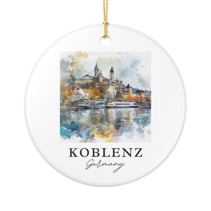 Koblenz Germany Ornament: Unique Koblenz Souvenir, Koblenz Germany Xmas Decor, and Authentic Koblenz Gift