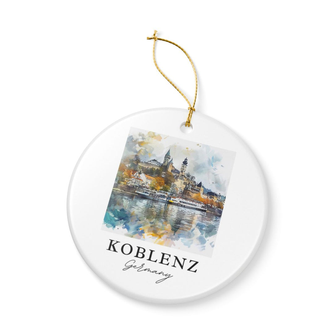 Koblenz Germany Ornament: Unique Koblenz Souvenir, Koblenz Germany Xmas Decor, and Authentic Koblenz Gift